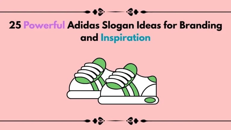 adidas slogan