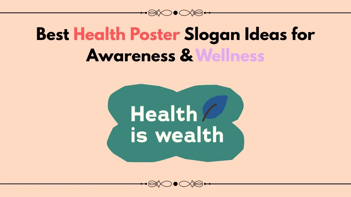 health poster slogan ideas