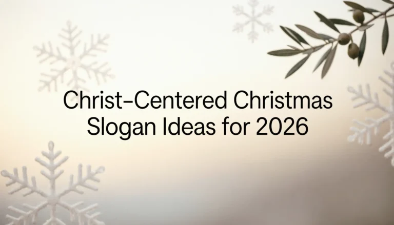 Christ-centered Christmas slogan ideas