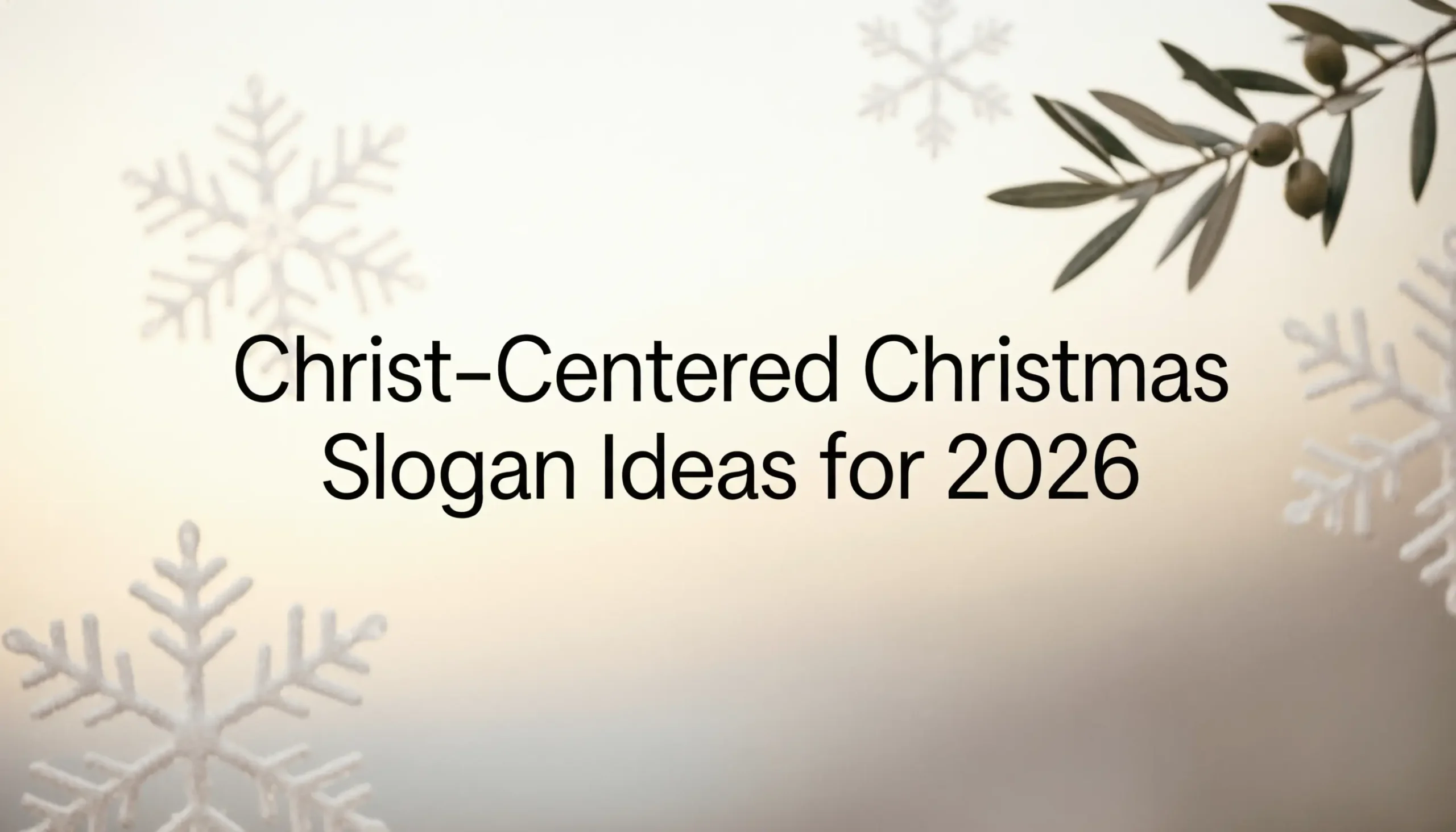 Christ-centered Christmas slogan ideas