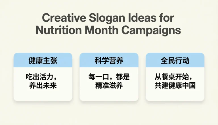 slogan ideas for nutrition month