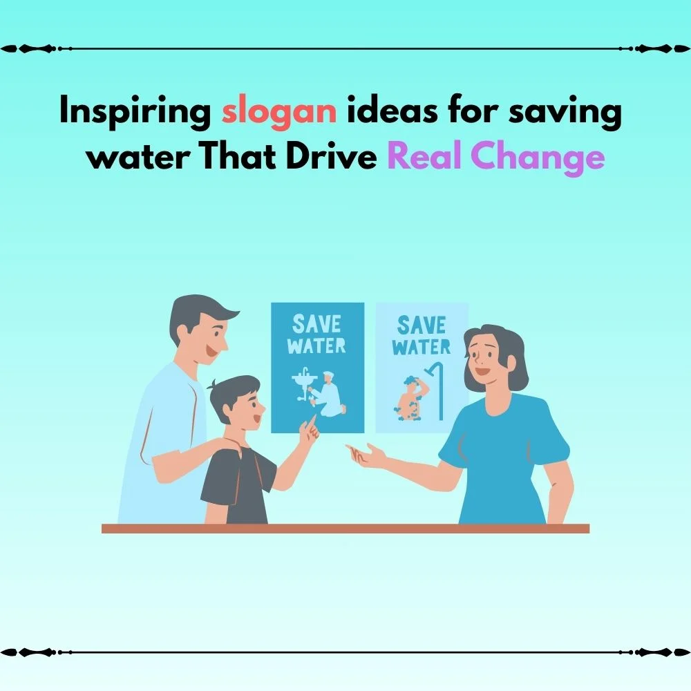 slogan ideas for saving water