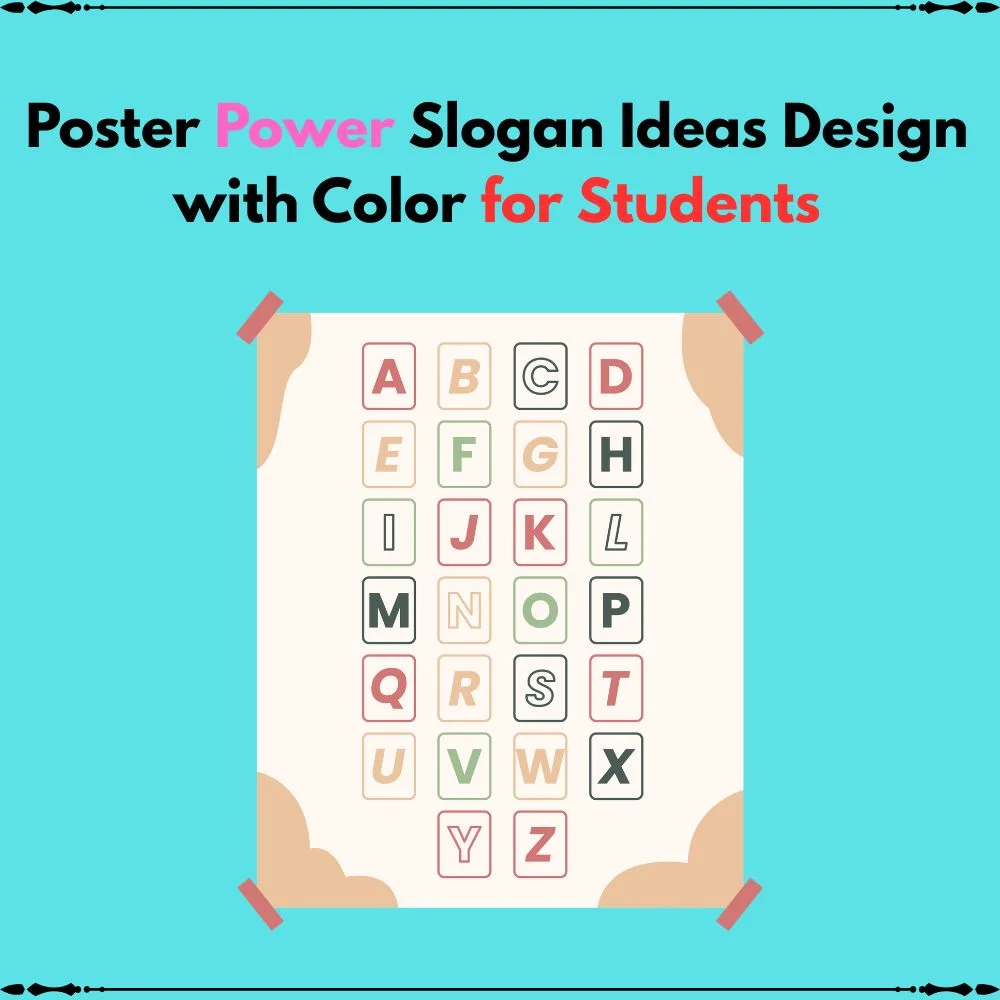 slogan ideas design with color for students