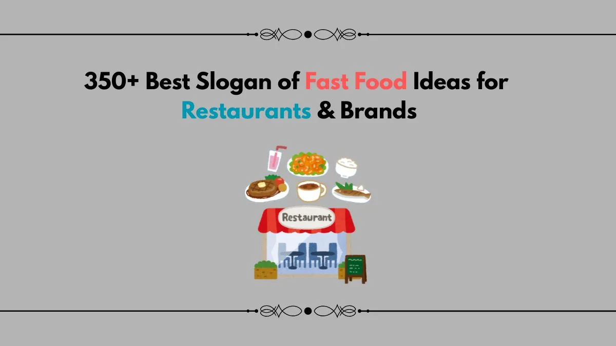 slogan of fast food