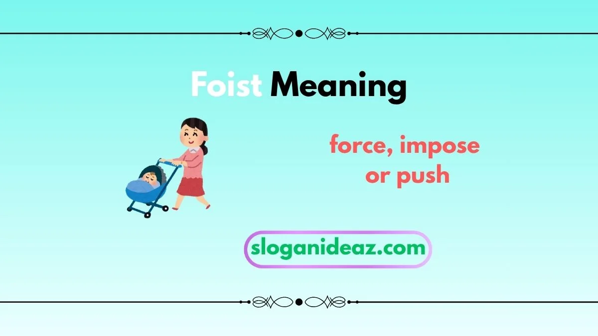 foist meaning