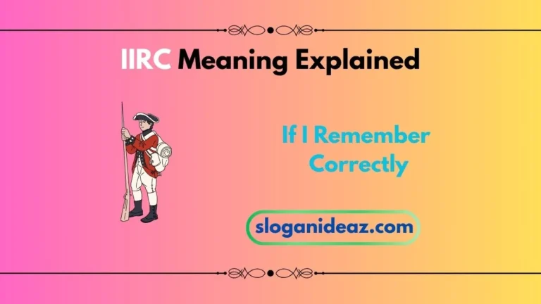 iirc meaning