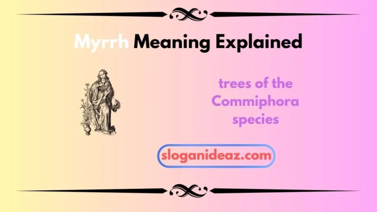 myrrh meaning