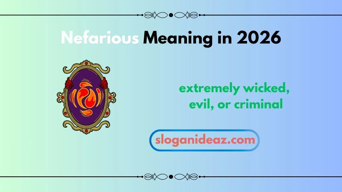 nefarious meaning