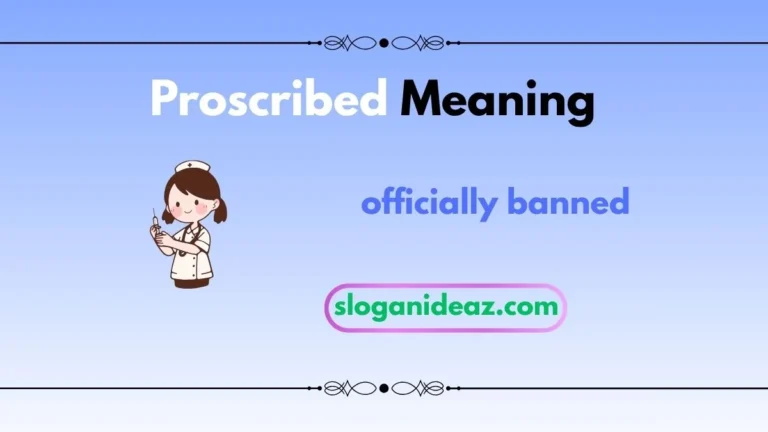proscribed meaning