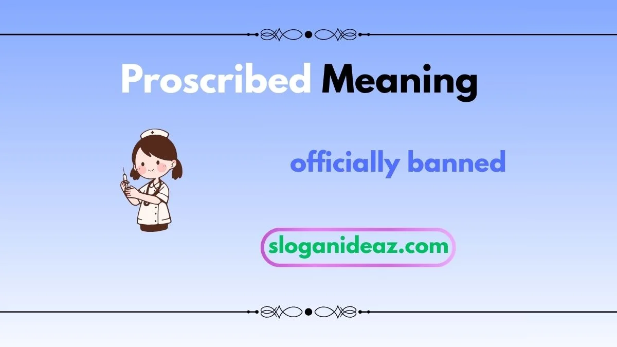 proscribed meaning