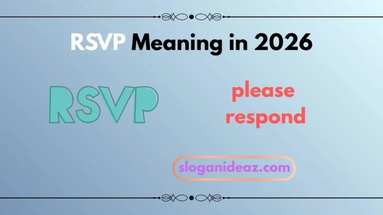 rsvp meaning