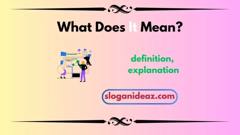 what does it mean