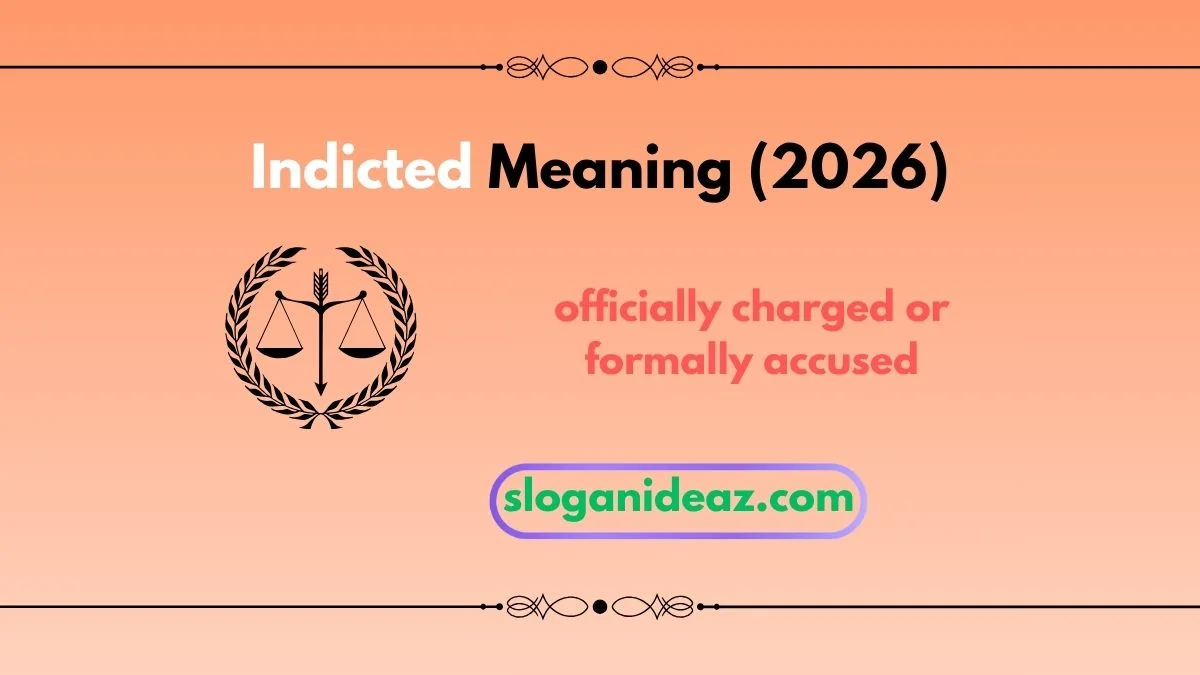 indicted meaning